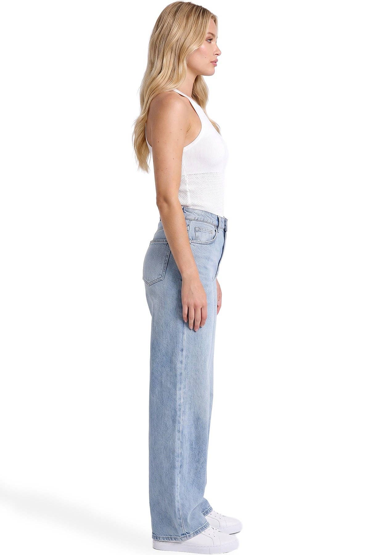 Chloe RFM High Rise Wide Leg Jeans