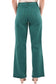 Chloe High Rise Frayed Wide Leg Pants: Blue Teal