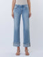 Lovervet Mid Rise Cuffed Slim Wide Leg Jeans