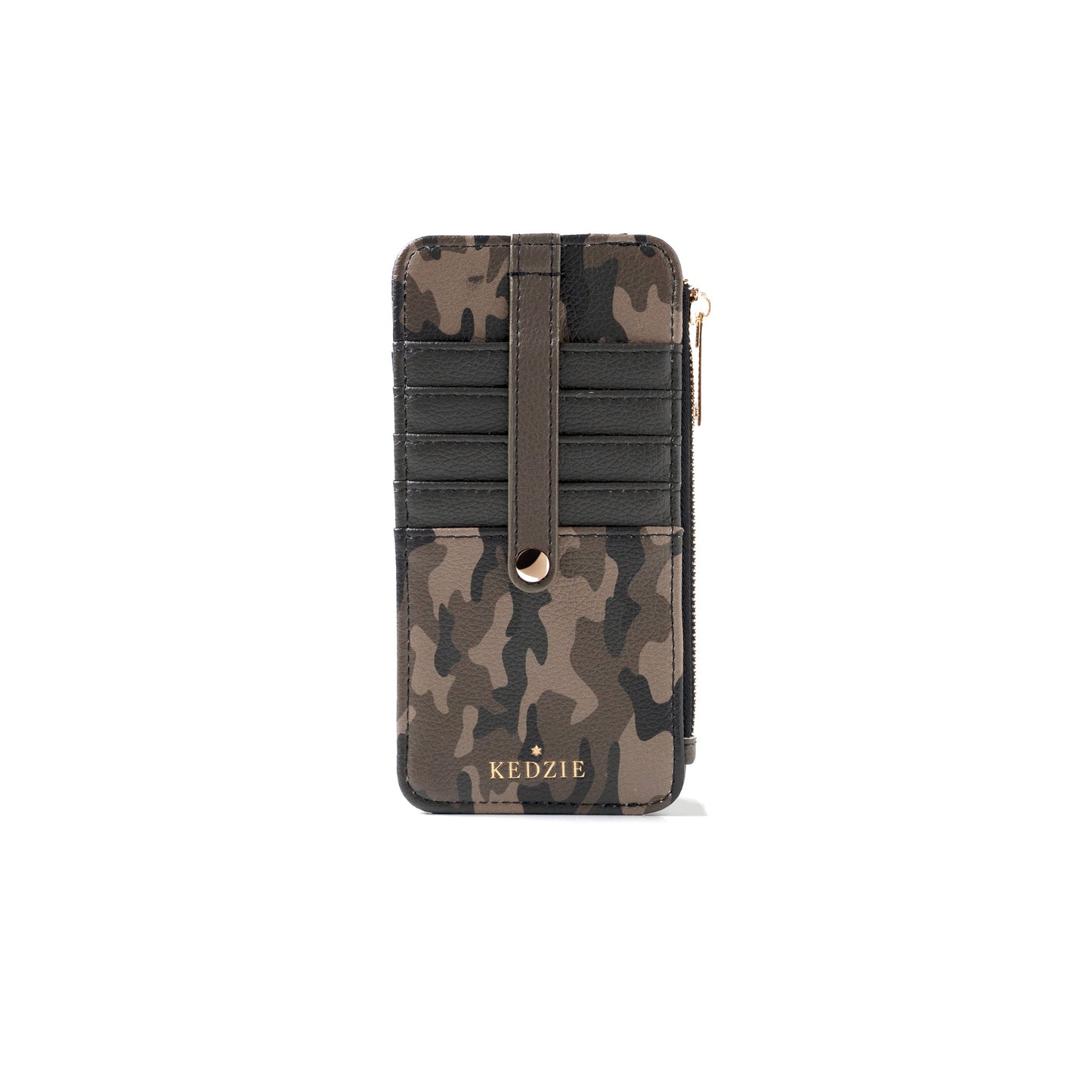 Kedzie Essentials Only Zippered CC Wallet - Camoflage