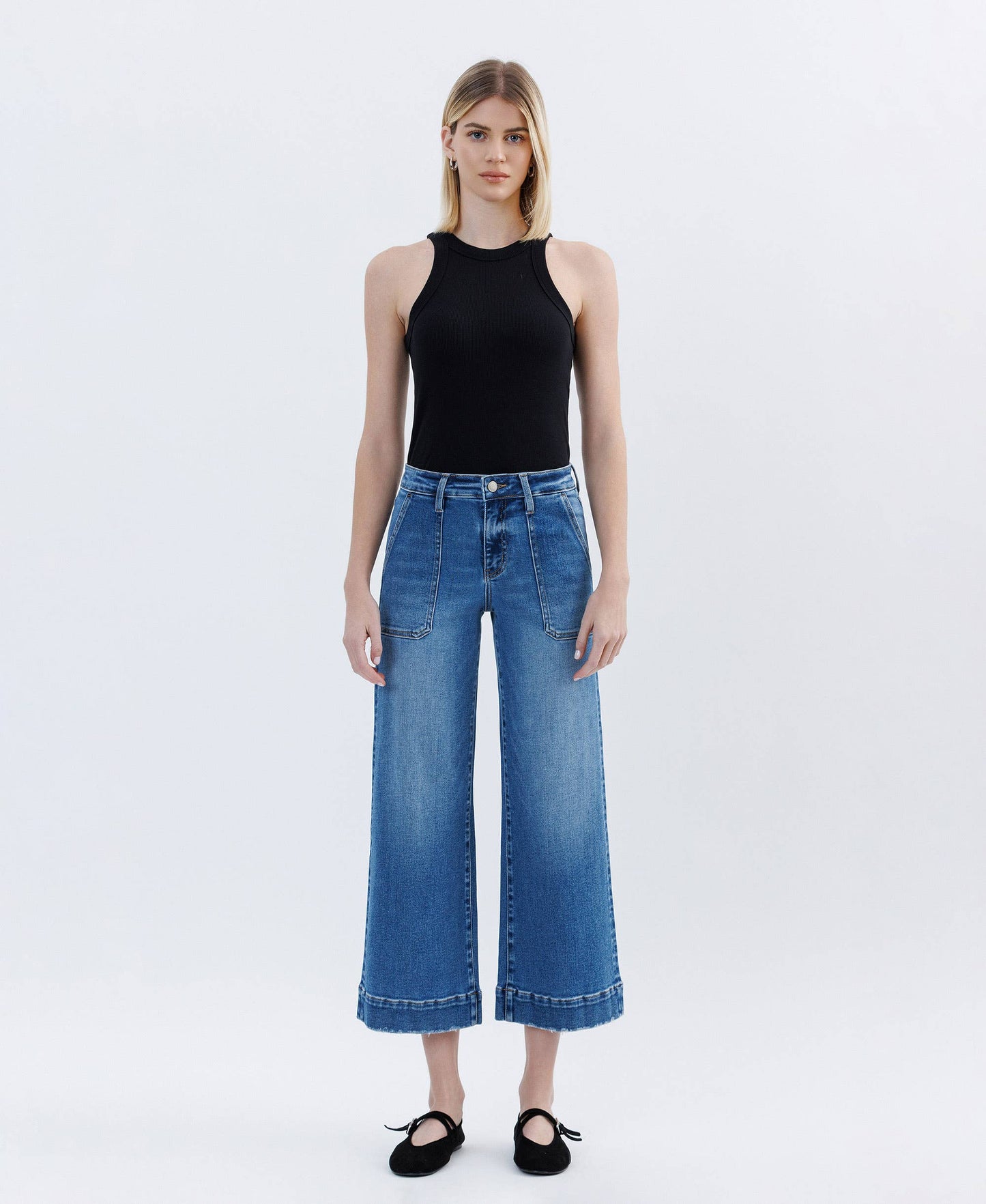 Lovervet High Rise Utility Wide Crop Leg