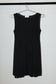 Gilli Boat Neck Fit & Flare Mini Dress: Black