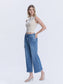 Lovervet High Rise Two Button Trouser Hem Wide Leg