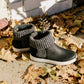 Yellow Box Black Madras Wedge Pull On Sneakers