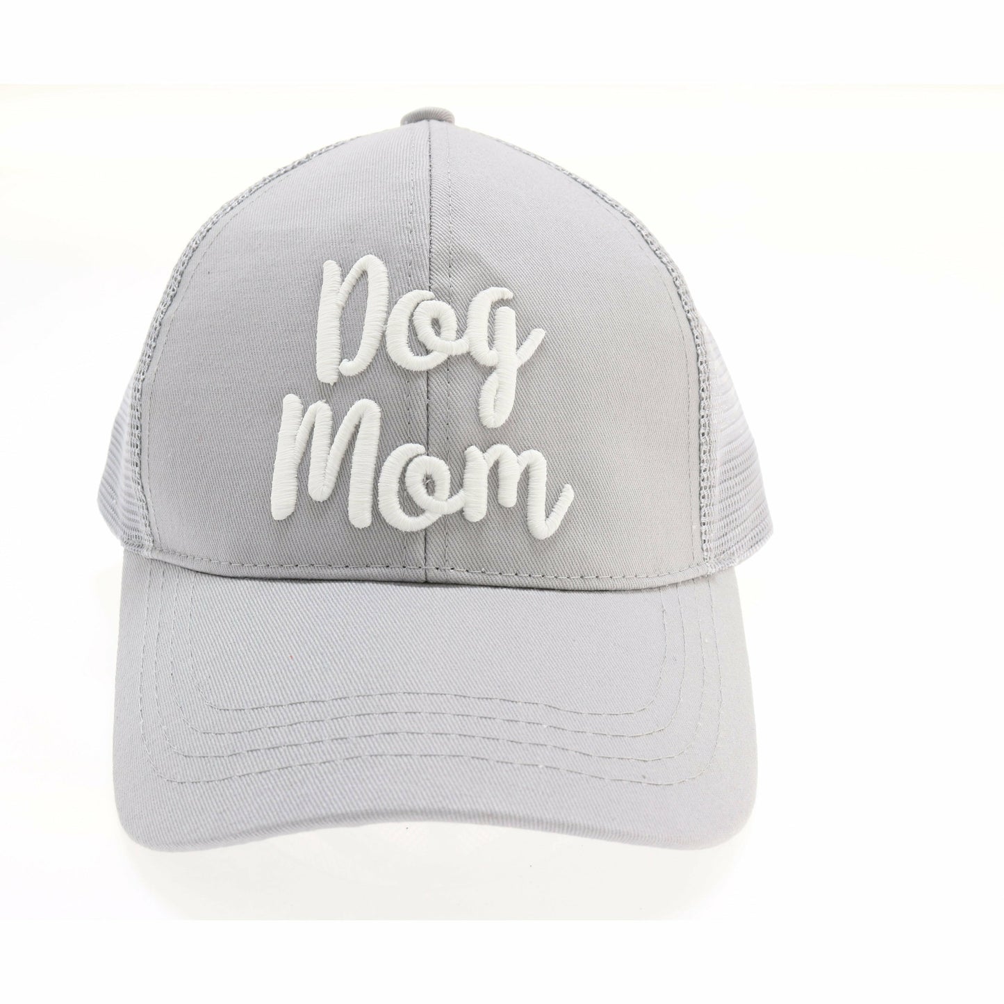 Light Grey Dog Mom Mesh Back C.C Ballcap