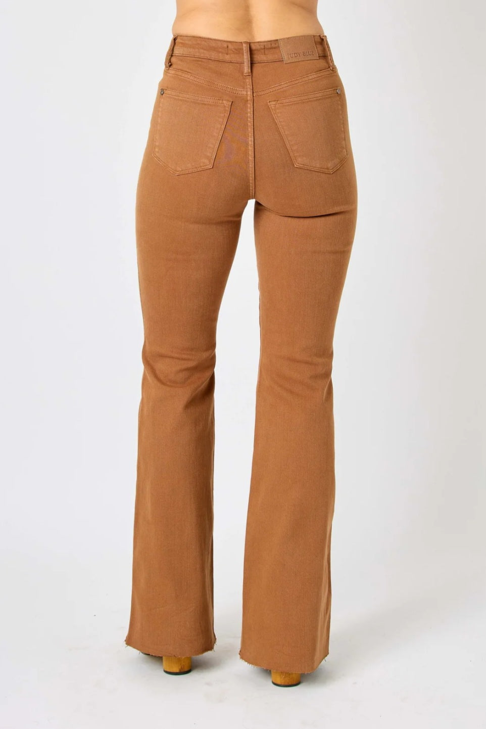 Judy Blue Tummy Control Brown Flare Jeans