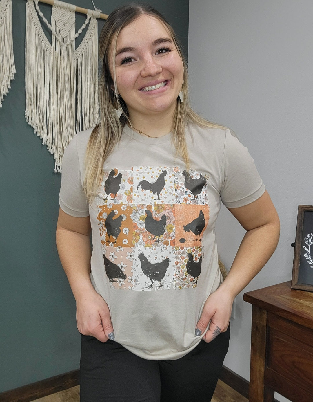 Boho Chicken Graphic Tee