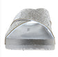 Outwoods Rica Silver Rhinestone Sandals