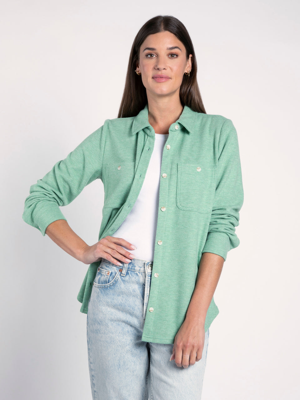 Thread & Supply Sea Green Lewis Button-up – Rocky Road Boutique