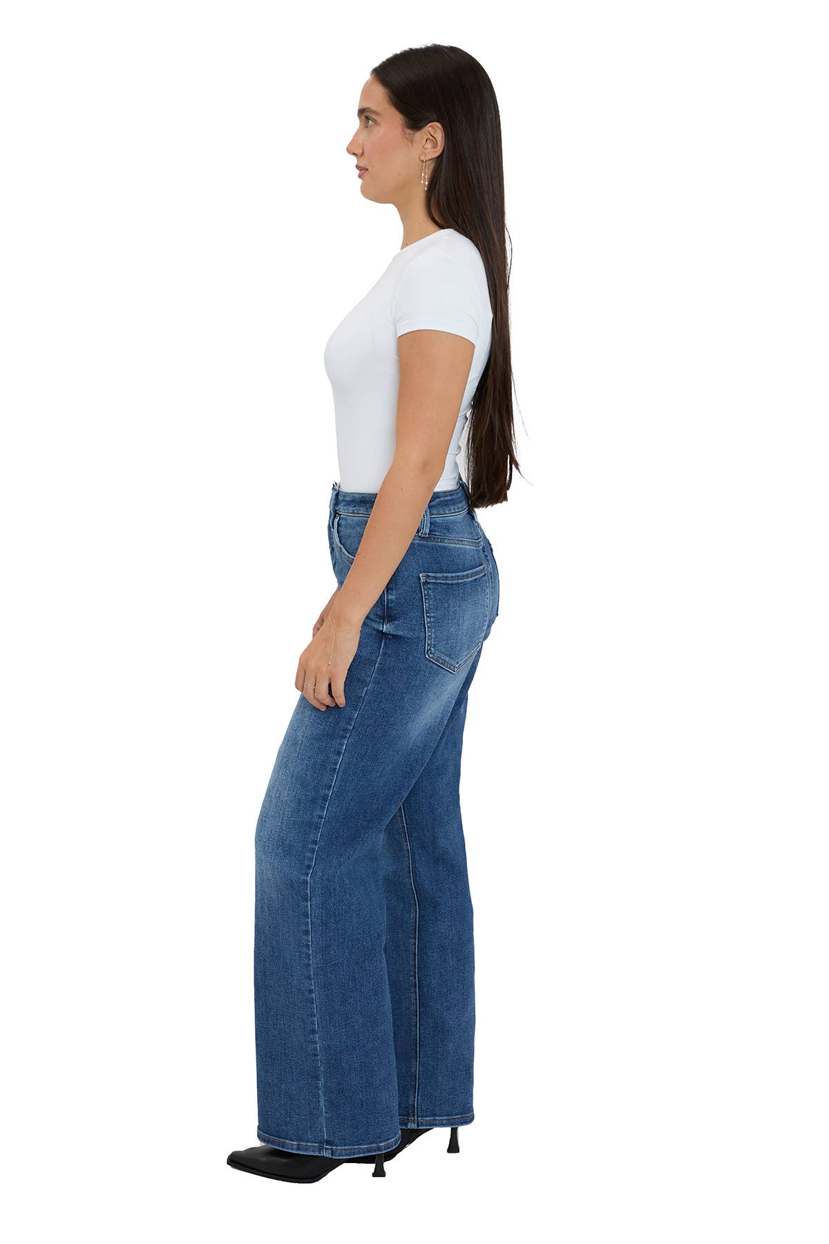 Chloe RFM High Rise Wide Leg Jeans