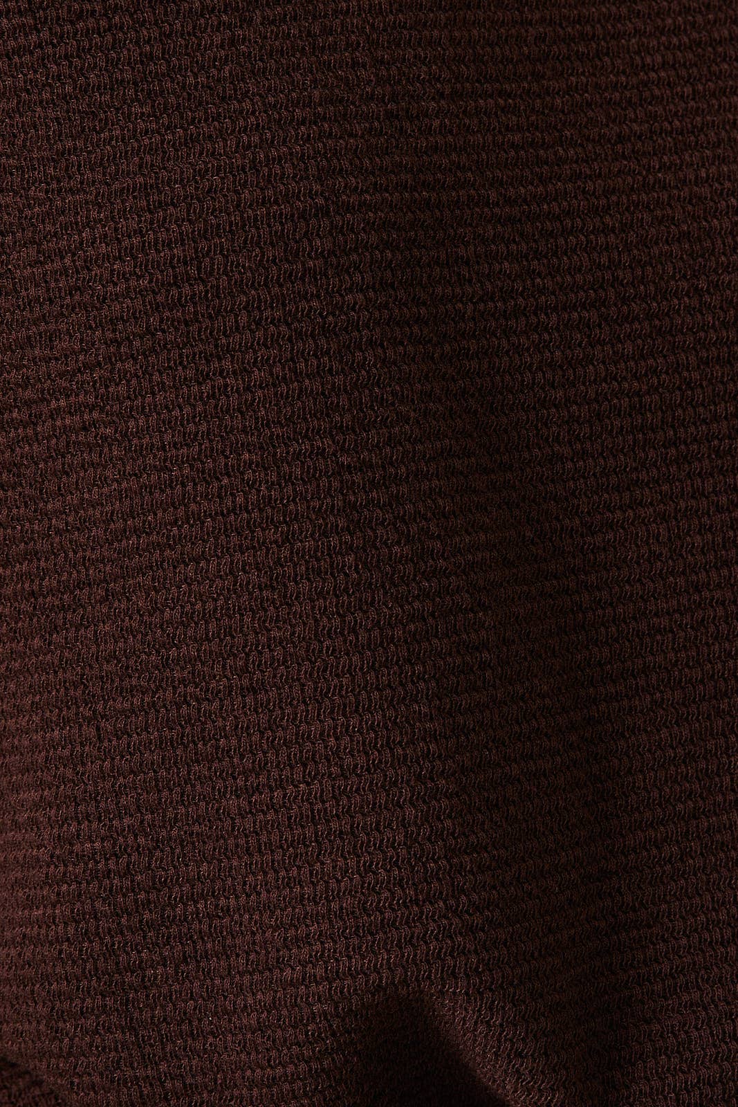 Gilli Round Neck Sleeveless Bubble Hem Top: Mocha