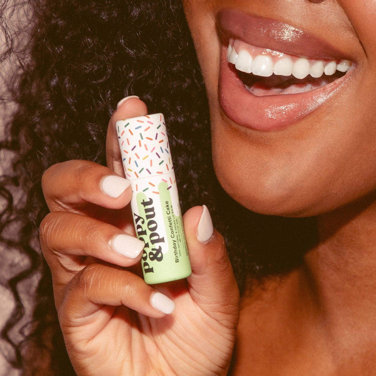 Poppy & Pout Birthday Cake Lip Balm- Green