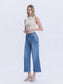 Lovervet High Rise Two Button Trouser Hem Wide Leg