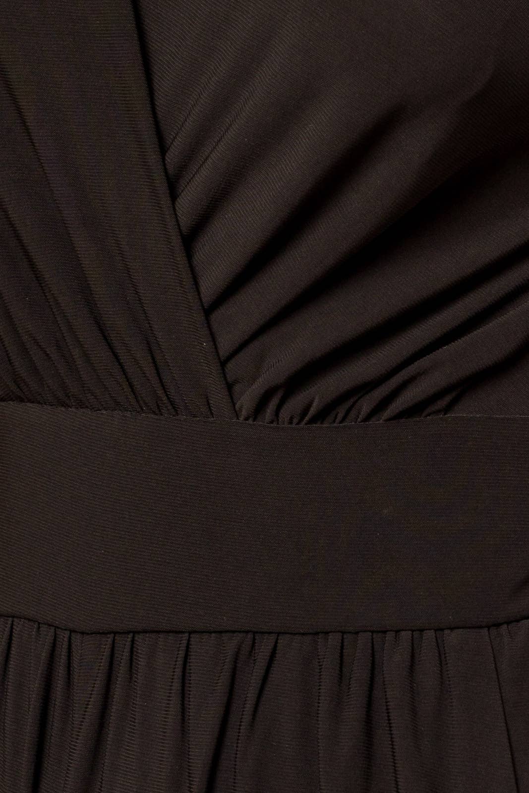 Gilli Sleeveless Surplice Jumpsuit with Pockets: Black