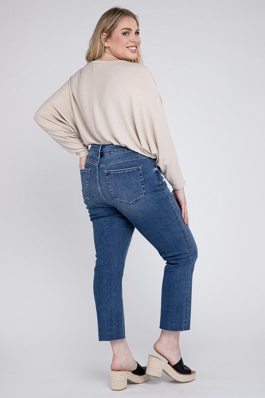 Plus Size Vervet High Rise Slim Straight Jeans
