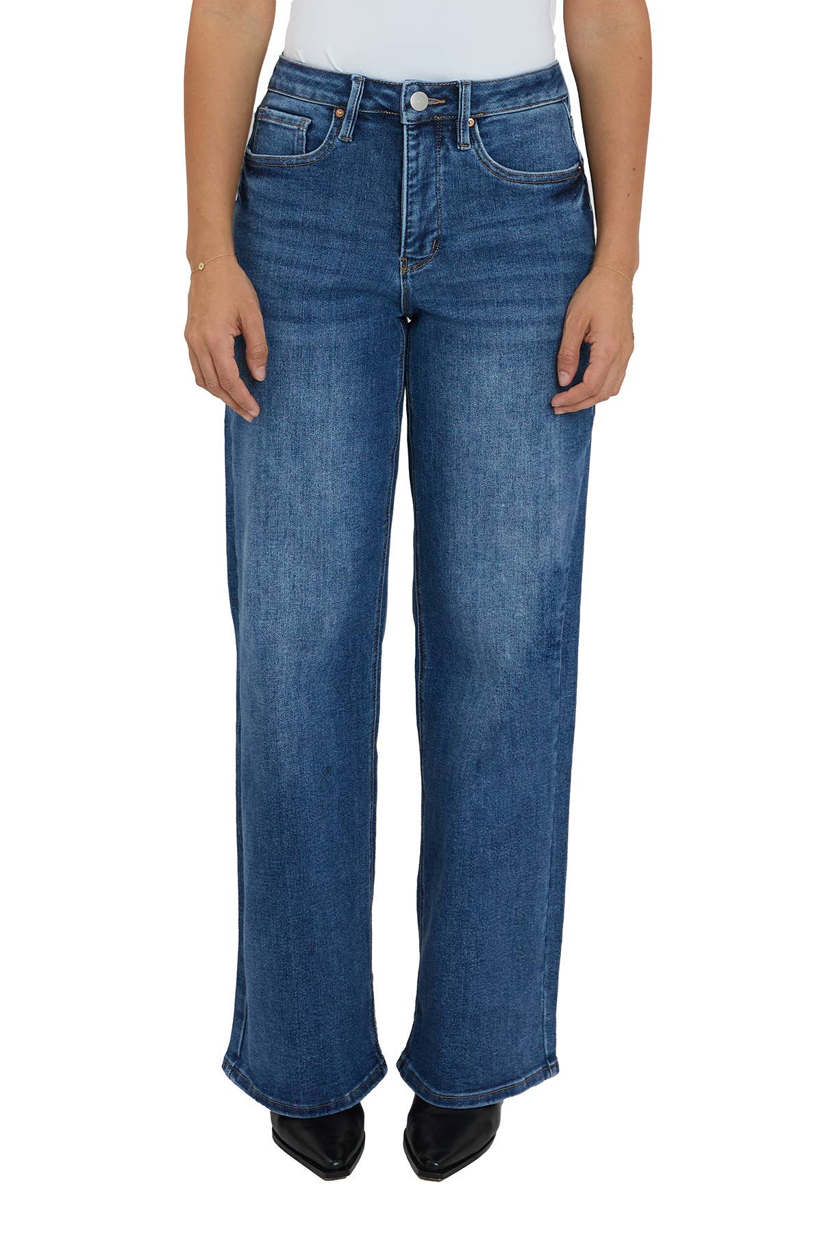 Chloe RFM High Rise Wide Leg Jeans