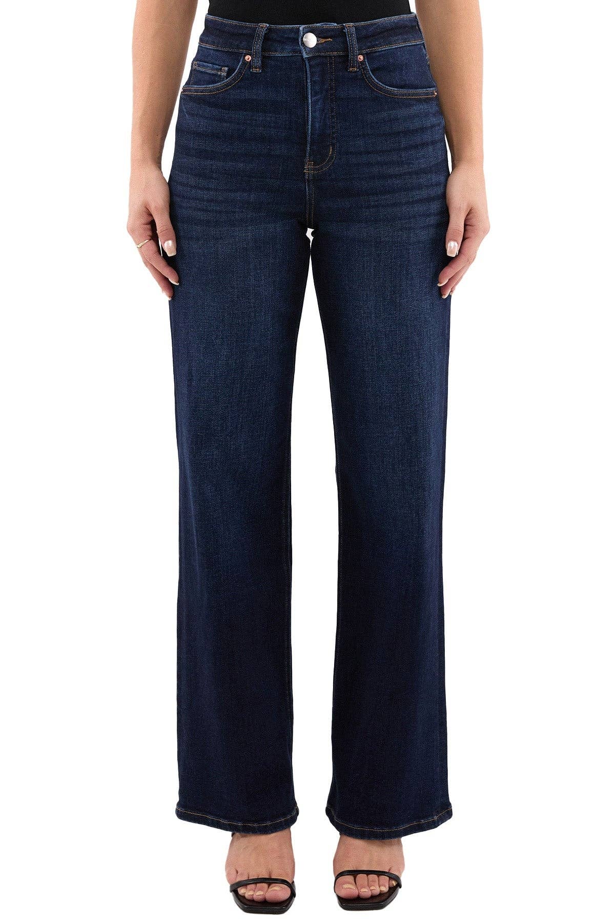 RFM Hailey High Rise Slim Wide Leg Jeans
