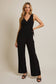 Gilli Sleeveless Wrap Tie Jumpsuit: Fuschia