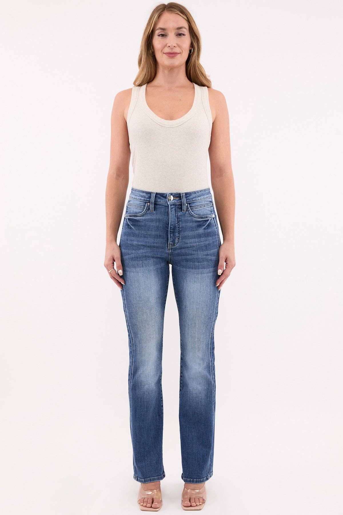 Mia High Rise Slimmers Bootcut Jean Reg/Curvy