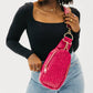 Waverly Woven Sling Bag: Fuchsia