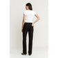 Mica Denim High Rise Straight Leg - Moon Black