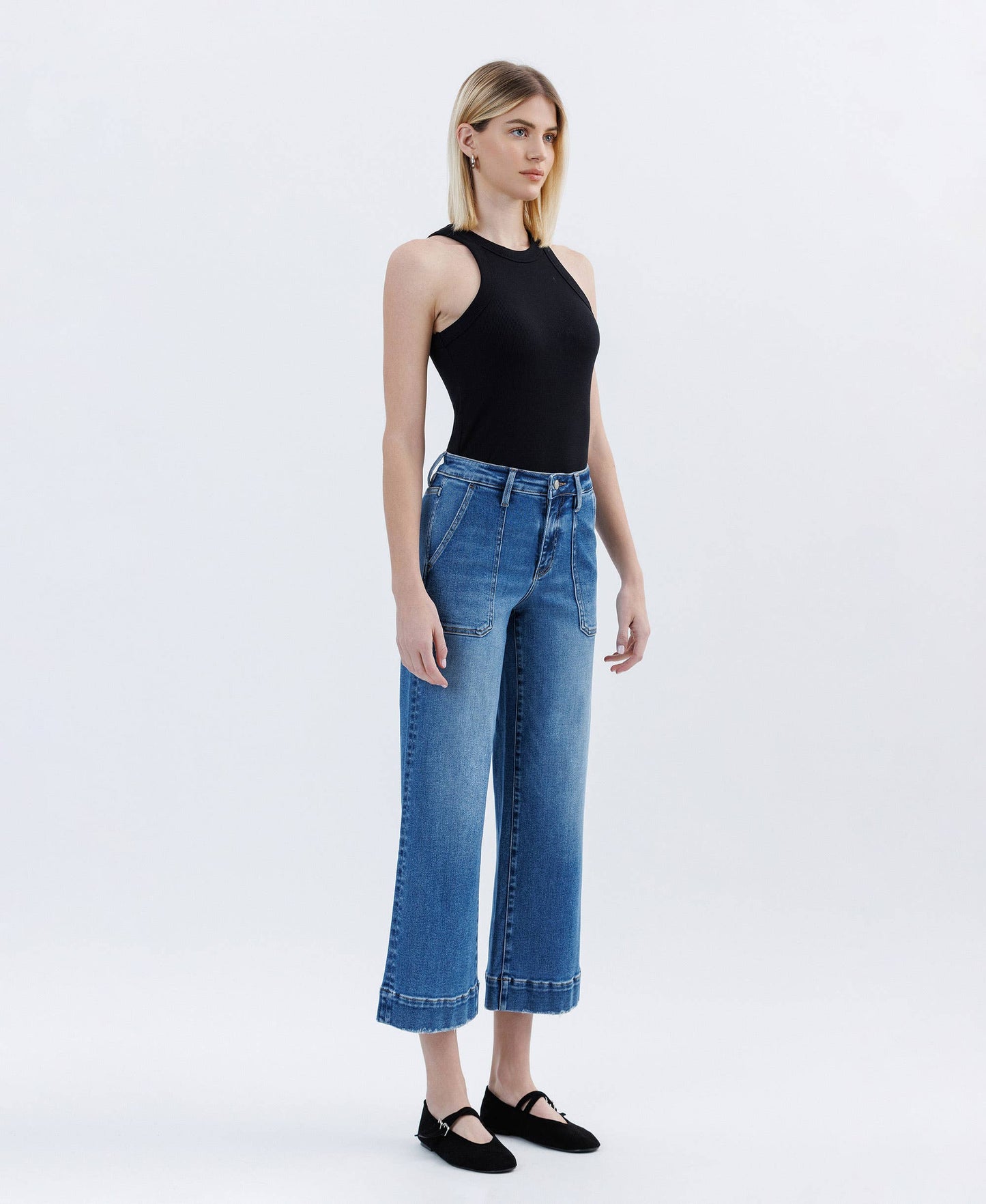 Lovervet High Rise Utility Wide Crop Leg