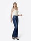 Lovervet High Rise Two Button Back Yoke Flare