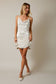Gilli Cowl Neck Champagne Mini Dress