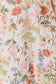 Gilli Long Sleeve Floral Print Mini Dress: Ivory-Multi Floral