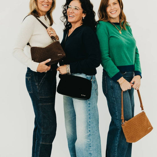 Suede Harper Hobo Shoulder Bag: Chocolate