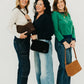 Suede Harper Hobo Shoulder Bag: Chocolate