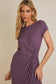 Gilli Front Twist Fitted Dress- Dusty Lavender