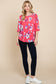 Floral Print Fuchsia Tunic