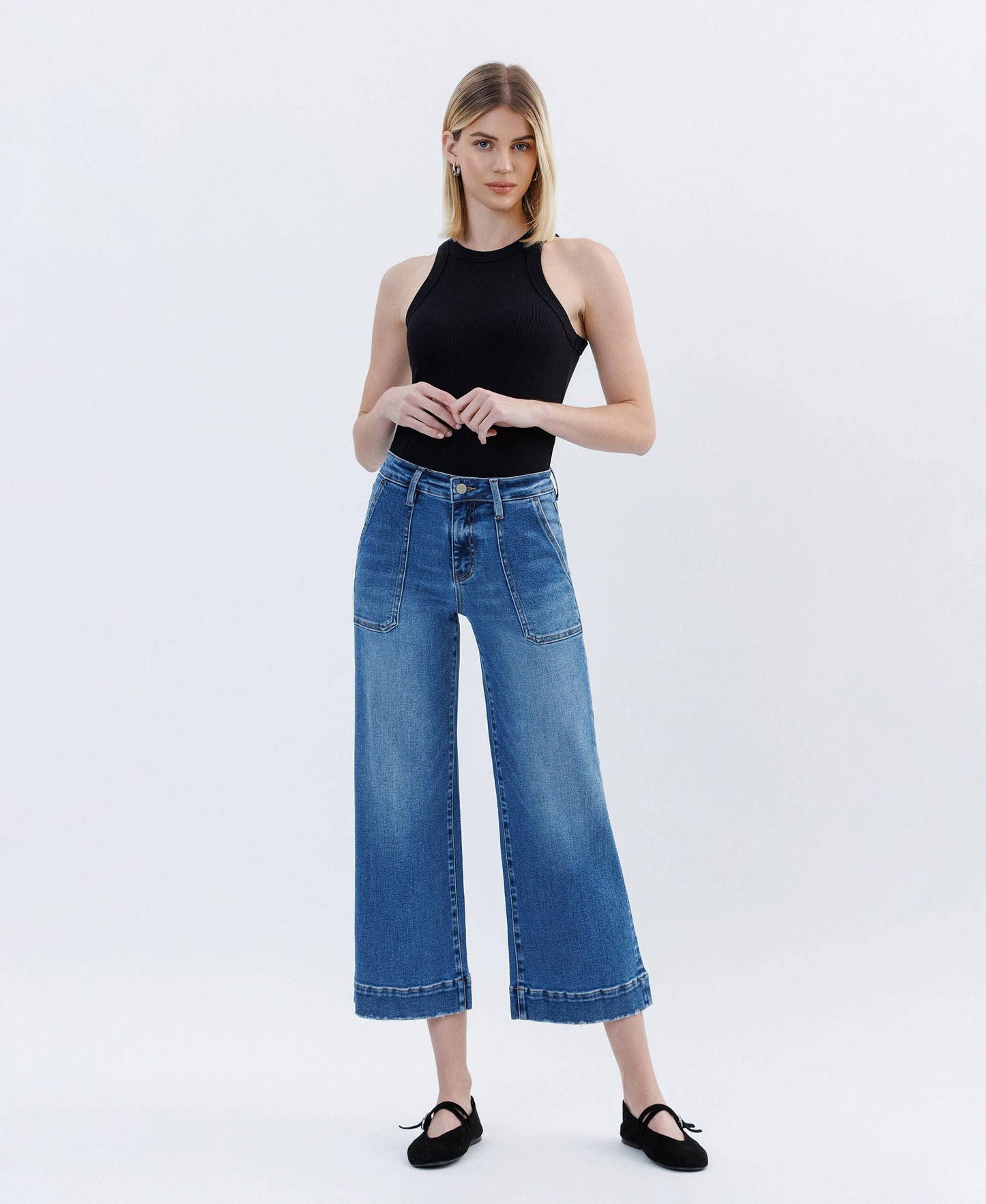 Lovervet High Rise Utility Wide Crop Leg