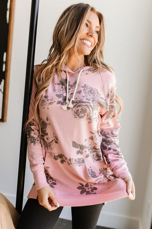Ampersand Ave Smell The Roses Side Slit Hoodie