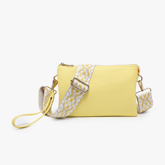 Jen & Co. Pale Yellow Izzy Crossbody