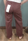 Risen High Rise Ankle Cuffed Barrel Jean- Choco Brown