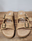 Very G Tooled Sandals / Berry 3 Tan
