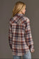 Panache Soft Button Up - Dusty Blue, Brick & Tan Plaid