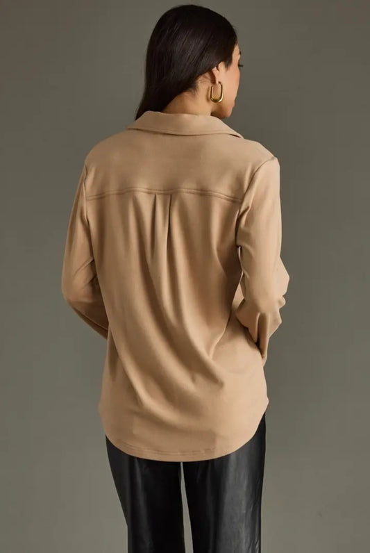 Panache Soft Button Up - Light Tan