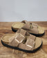 Project Cloud Gracie Leather Sandal - Chocolate Suede