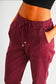 Mica High Rise Crop Jogger - Wine