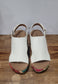 Corkys Carley White Floral 2 Wedge Sandal