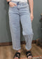 Risen Slouchy Barrel Textured Denim Jean