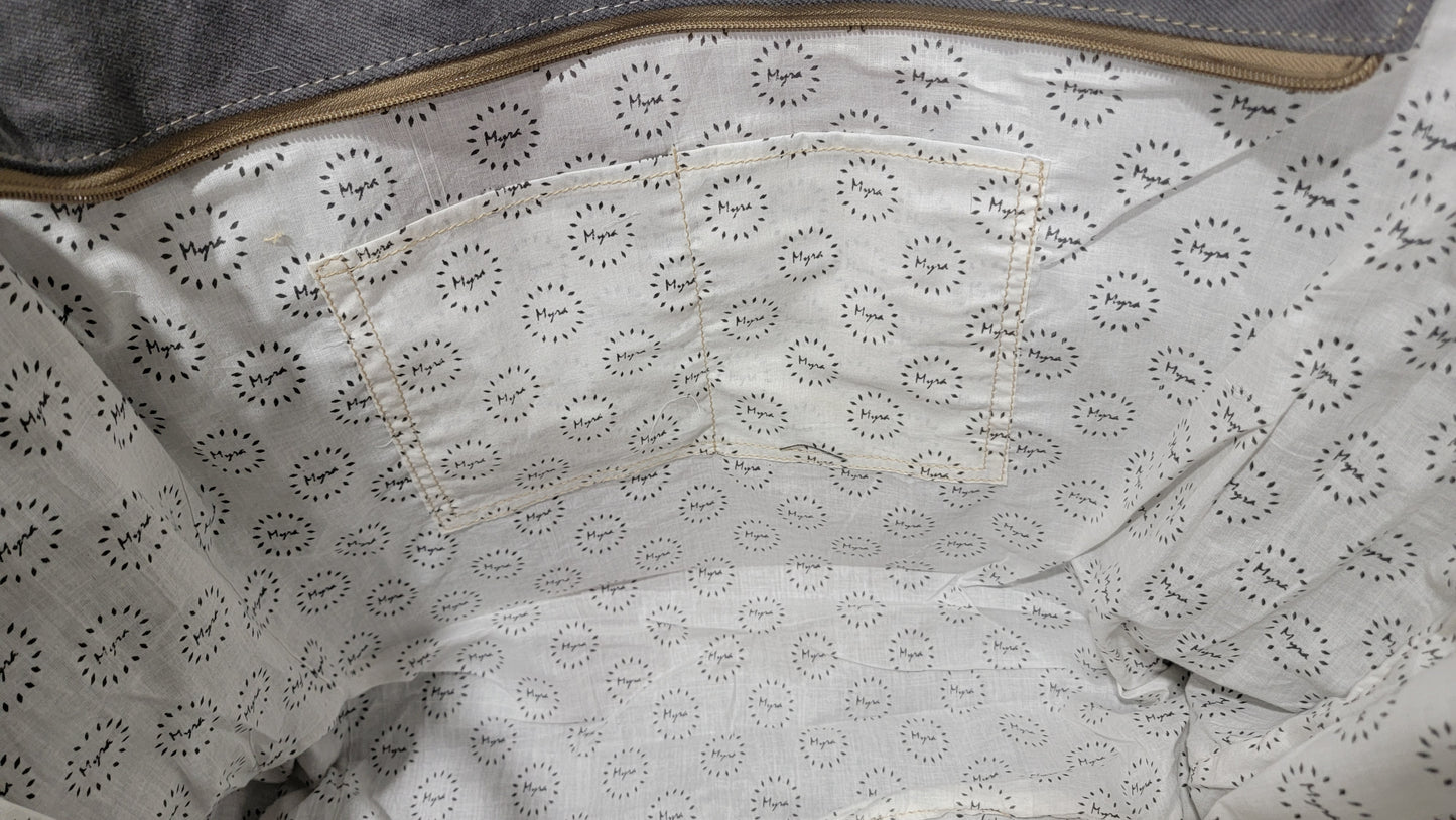 Myra Bag Rosalinda Cross Stitched Weekender Bag #2