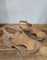 Corkys Miss Carley Plaid Sandal - Caramel