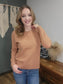 Becool Light Orange Crew Neck Sweater