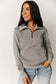 Ampersand Ave Grey Quilted Half Zip