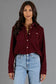 Panache Soft Button Up - Burgundy