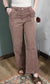 Zenana Utility Pocket Denim Jeans - Brown